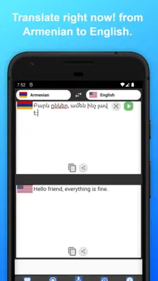 English to Armenian Translator android App screenshot 3